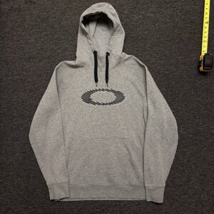 Y2K Oakley Static O Software Style Force Grey Ninja Hoodie Sweatshirt Large